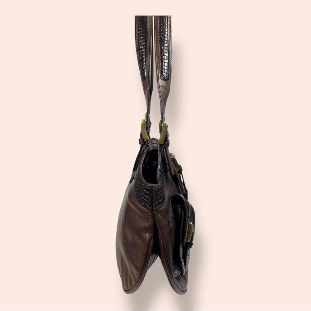 Cole Haan Brown Leather Hobo Shoudler Bag - Picture 7 of 13